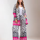 Linen Printed Two-Piece Pink Set
