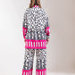 Linen Printed Two-Piece Pink Set
