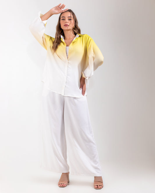 Ombre Oversize Yellow Shirt