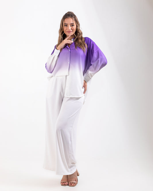 Ombre Oversize Purple Shirt