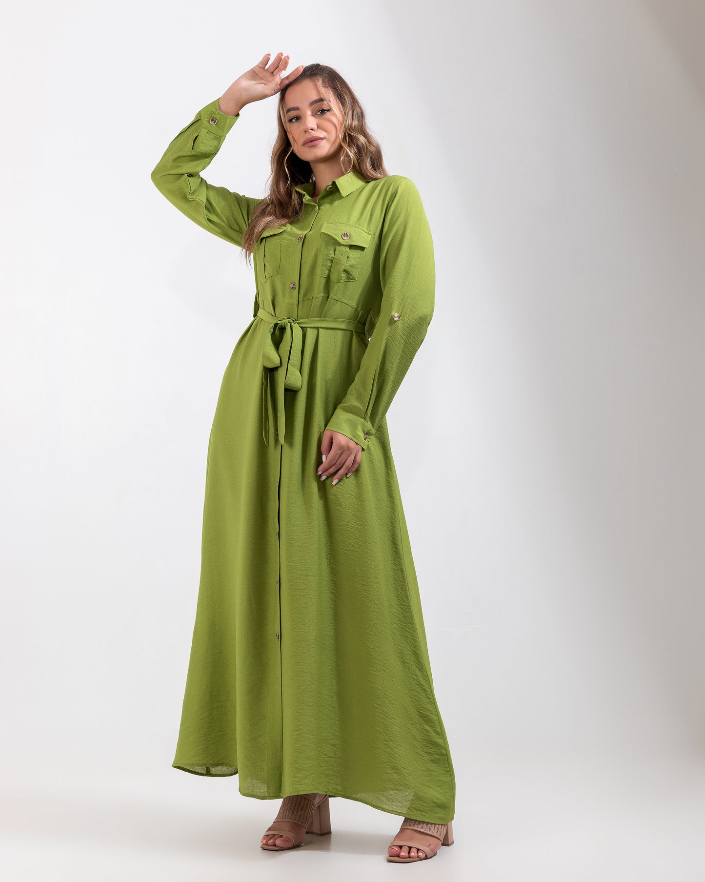 Linen Kiwi Dress