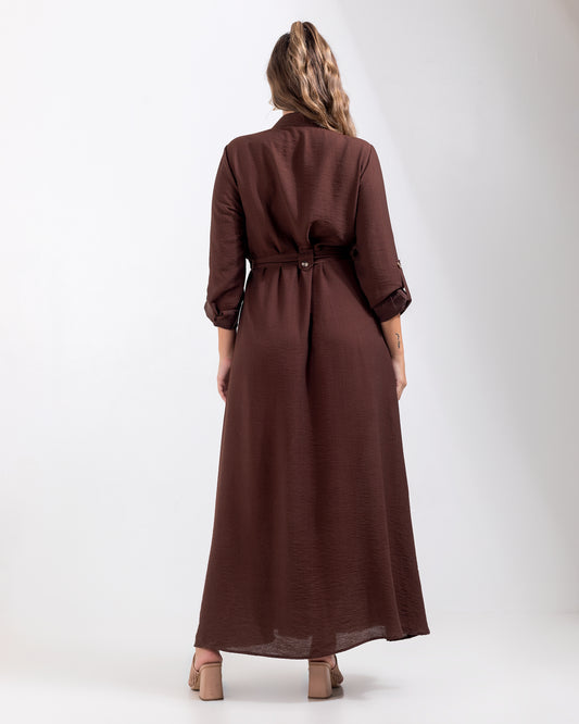 Linen Brown Dress