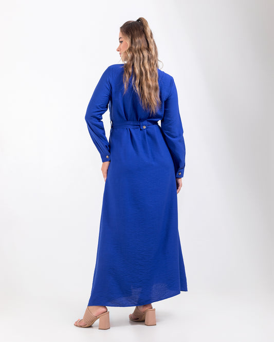 Linen Blue Dress