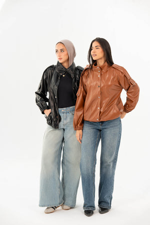 Emy's Short Leather Jacket