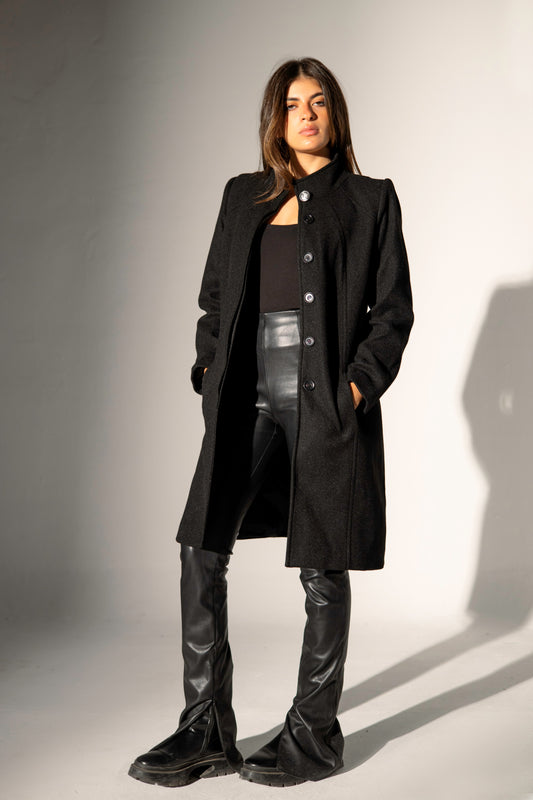 Wool Coat - Black