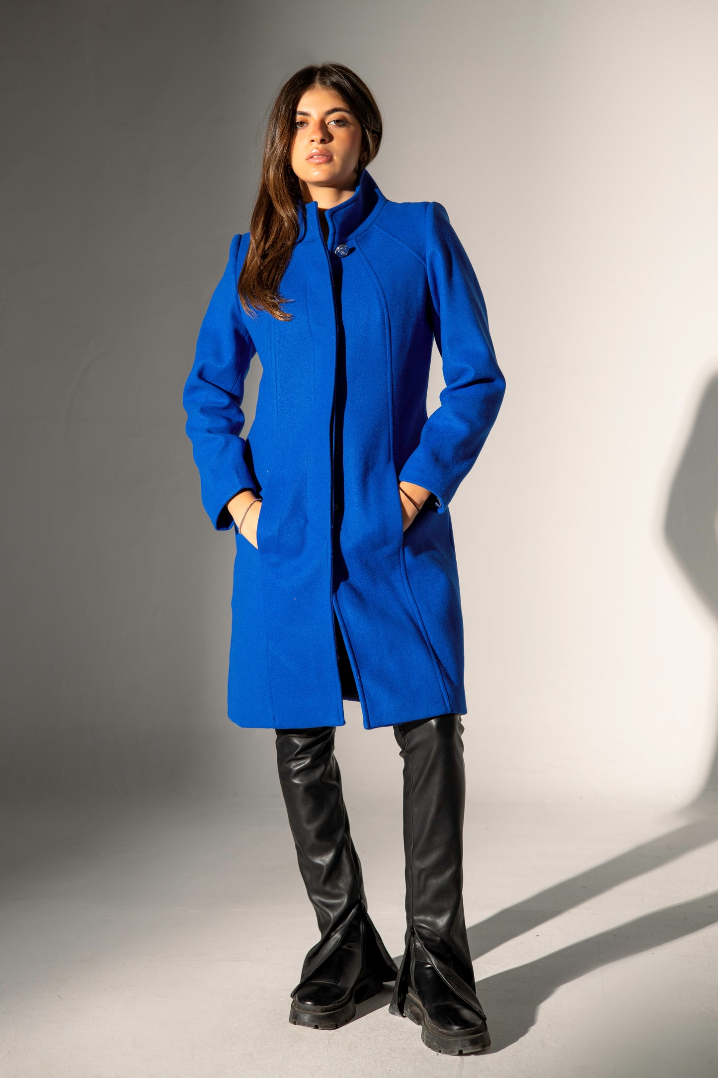 Wool Coat - Blue