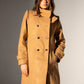 Double-breasted buttoned Coat - Beige