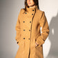 Double-breasted buttoned Coat - Beige