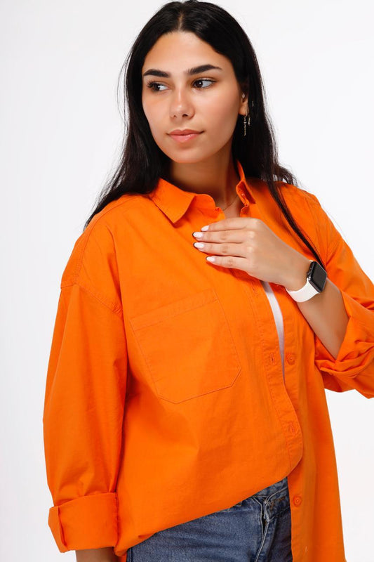 Casual Relax fit Shirt - Orange