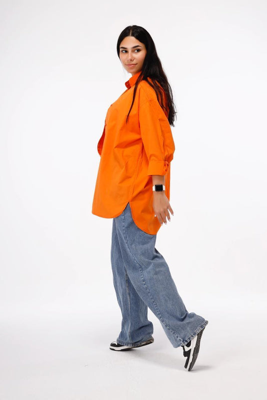 Casual Relax fit Shirt - Orange