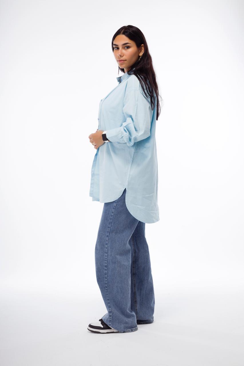 Casual Relax fit Shirt - Baby-Blue