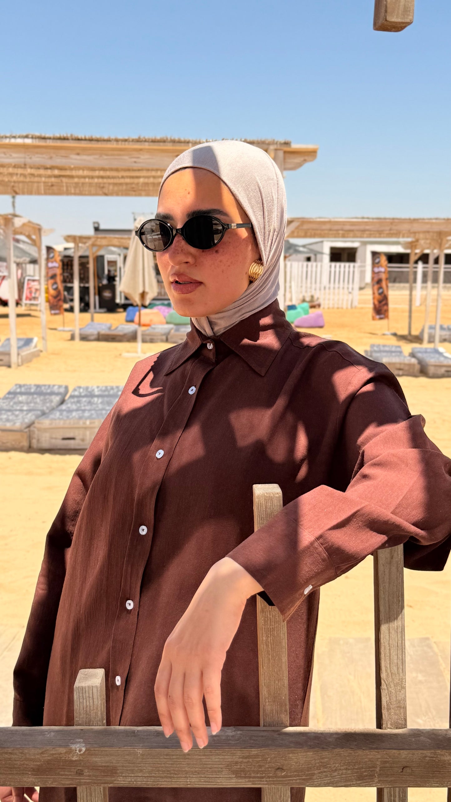 The Frayed Resort Shirt Dress
