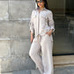 Emy's Crinkle Linen Suit