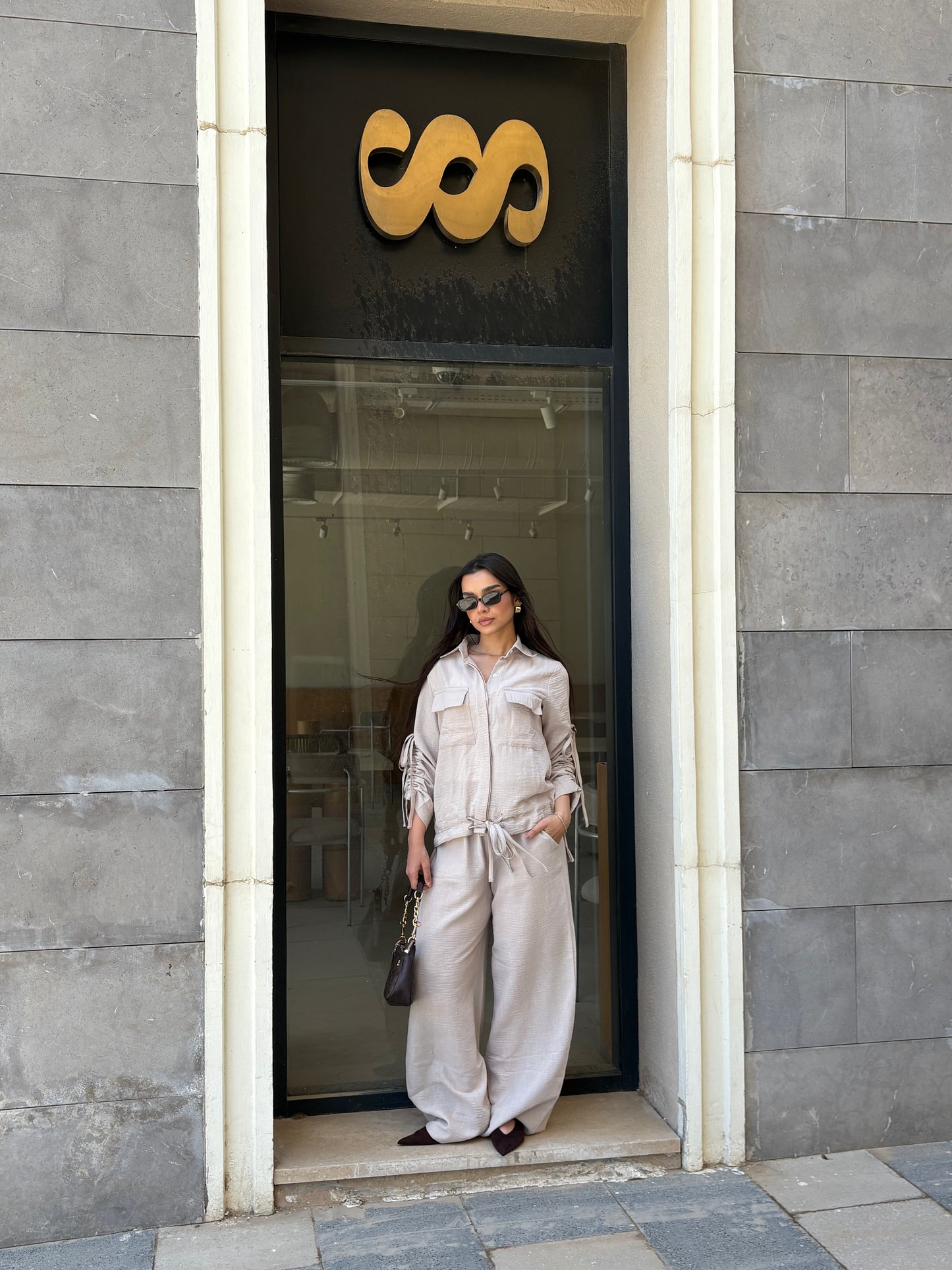 Emy's Crinkle Linen Suit