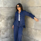 Emy's Crinkle Linen Suit