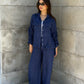 Emy's Crinkle Linen Suit