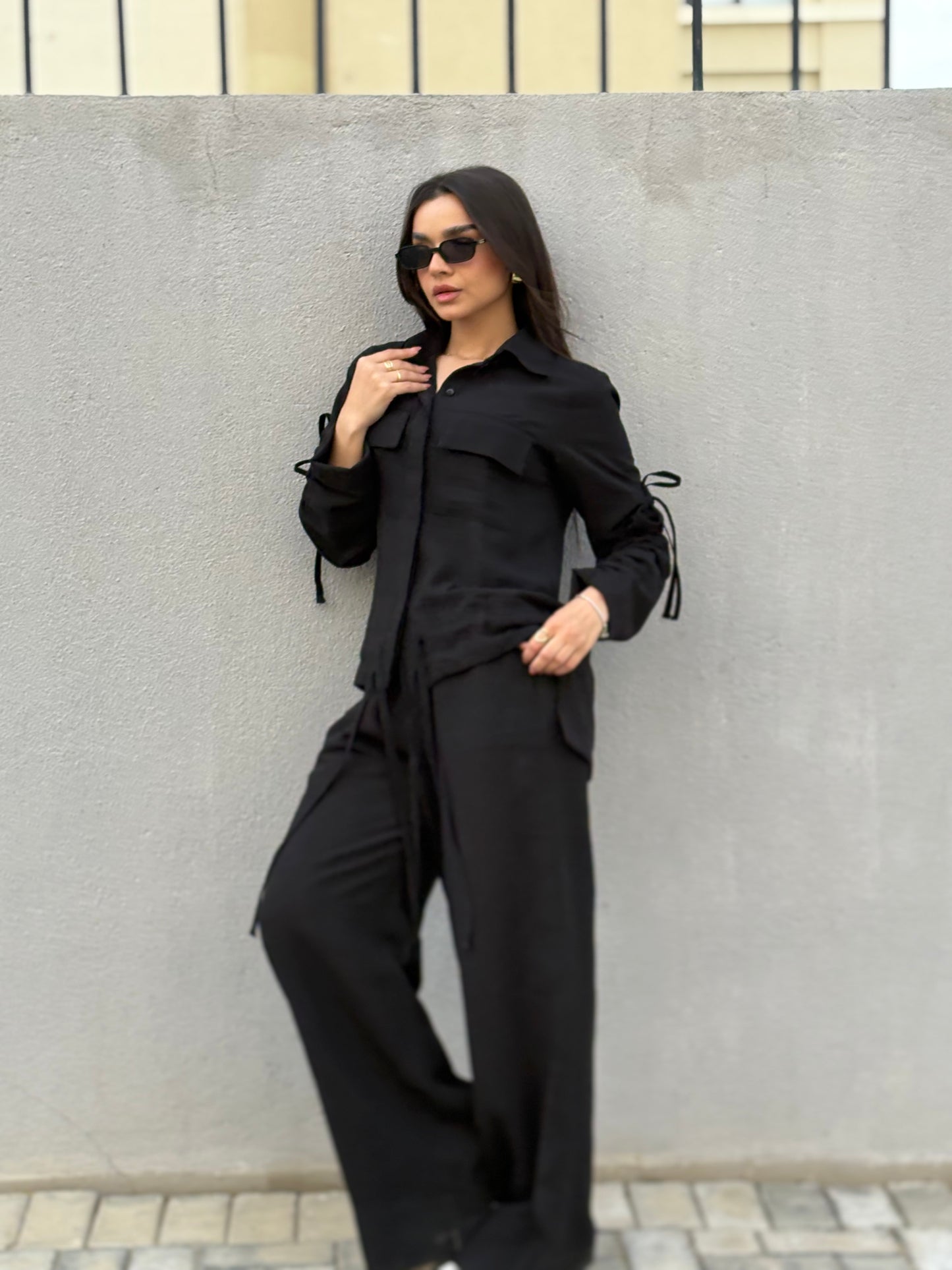 Emy's Crinkle Linen Suit
