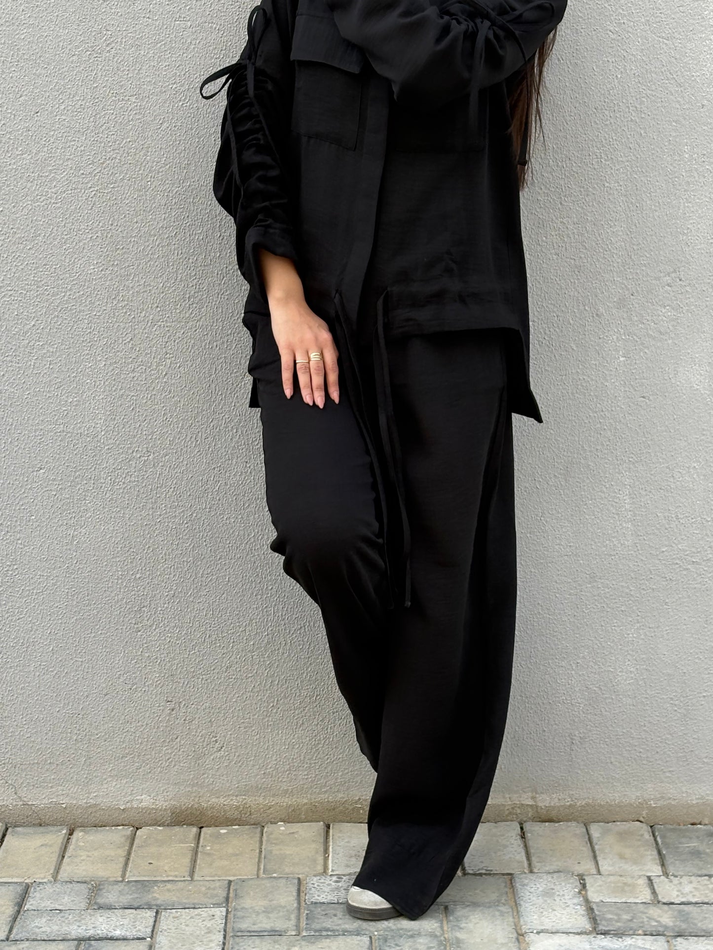 Emy's Crinkle Linen Suit