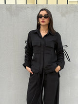 Emy's Crinkle Linen Suit