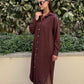 Linen-Cotton Long Shirt Dress
