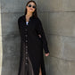 Linen-Cotton Long Shirt Dress