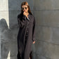 Linen-Cotton Long Shirt Dress