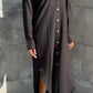 Linen-Cotton Long Shirt Dress