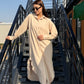 Linen-Cotton Long Shirt Dress