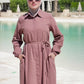 The Signature Maxi Shirt Dress .