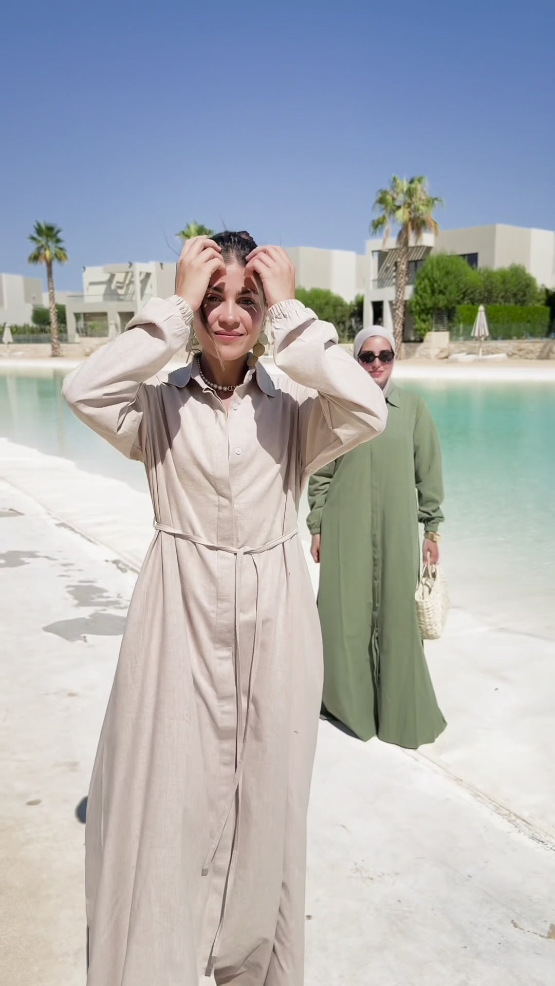 The Signature Maxi Shirt Dress .
